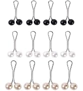 12Pcs Multicolor Headscarf Pearl Pins Clips U Shape Hijab Scarf Lady Muslim Scarf Shawl Clips Sca...