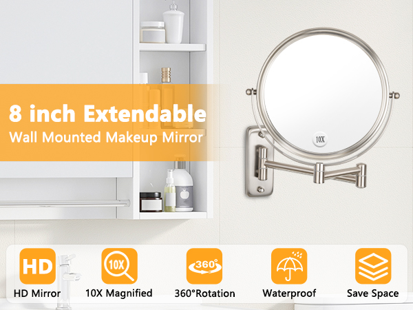 makeup mirror wall mounted