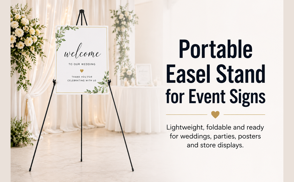 Portable Easel Stand for Event Signs