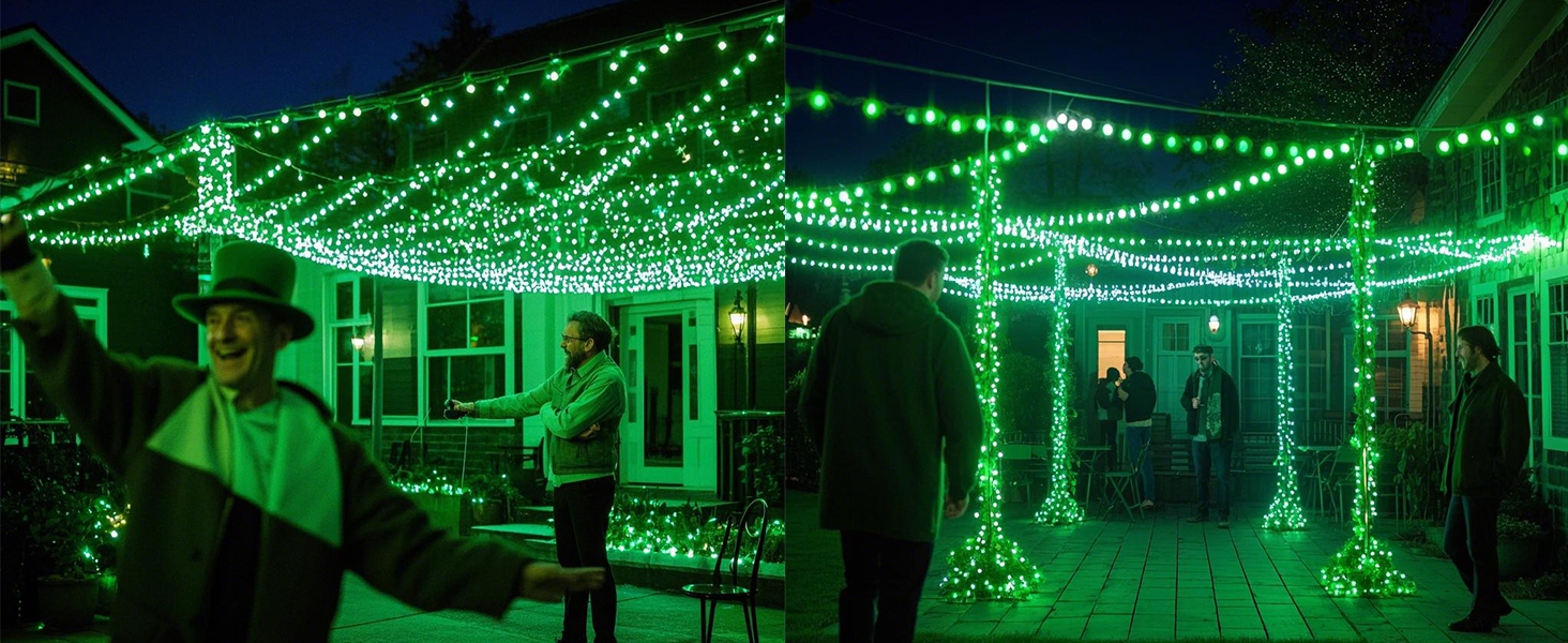 St. Patricks Day String Lights Outdoor
