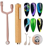 Magnetic Tools Set for Cat Eye Gel Nail Polish: 3 IN 1 Wooden Handle Nail Magnet,Multifunctional ...