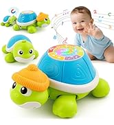Baby Toys 6-12 Months, Musical Turtle Crawling Infant Toys for Tummy Time, Early Learning Educati...