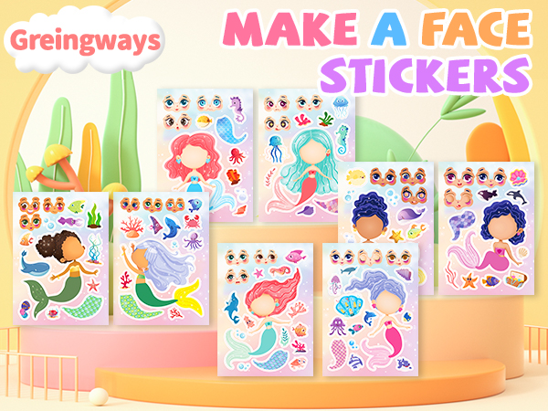 make your own mermaid sticker sheets