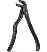 FERYES Ergonomic Non-Slip Long Handle Nail Clippers for Seniors, Unique Angled Head Curve Wide Ja...