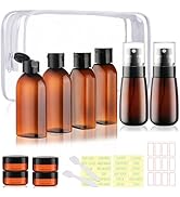 Wowang Travel Shampoo Bottles for Toiletries 10 Pack TSA Approved Travel Size Containers Leak Pro...