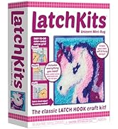 LatchKits Latch Hook Kits for Kids â?? Kids Crafts, Arts and Crafts, Yarn Art, Wall Hanging & Mini-...