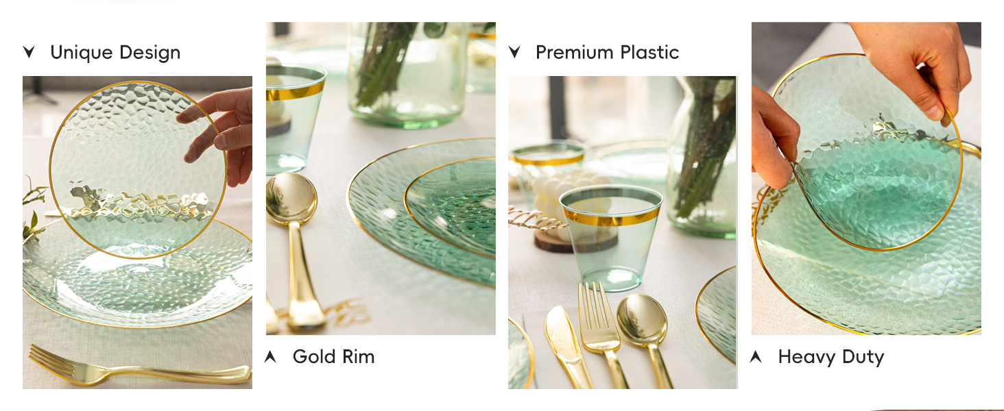plastic plates sets