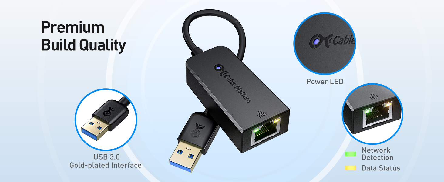 Cable Matters USB 3.0 to Gigabit Ethernet Adapter