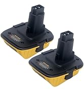 Tulepowceeng 2 Packs DCA1820 Battery Adapter Compatible with Dewalt 18V Tools, Convert 20V Lithiu...