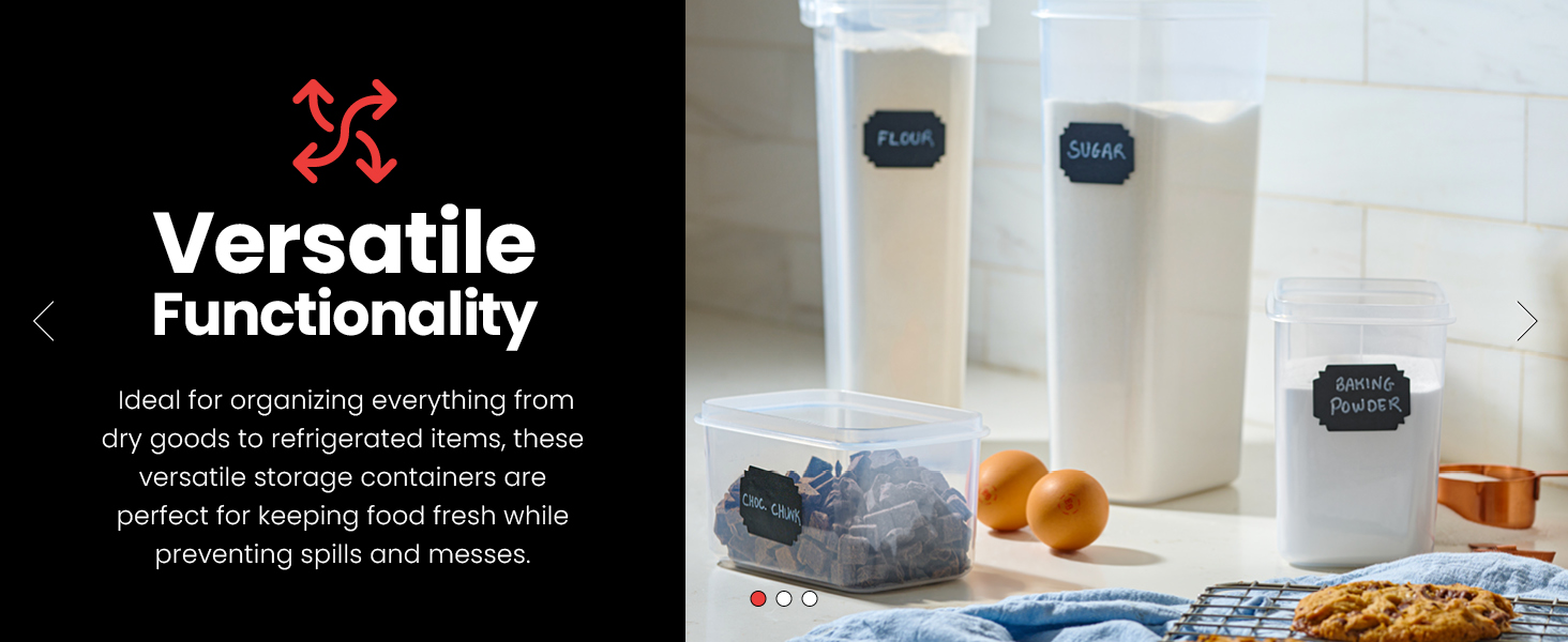 Oizeir kitchen and pantry organization containers 24pk