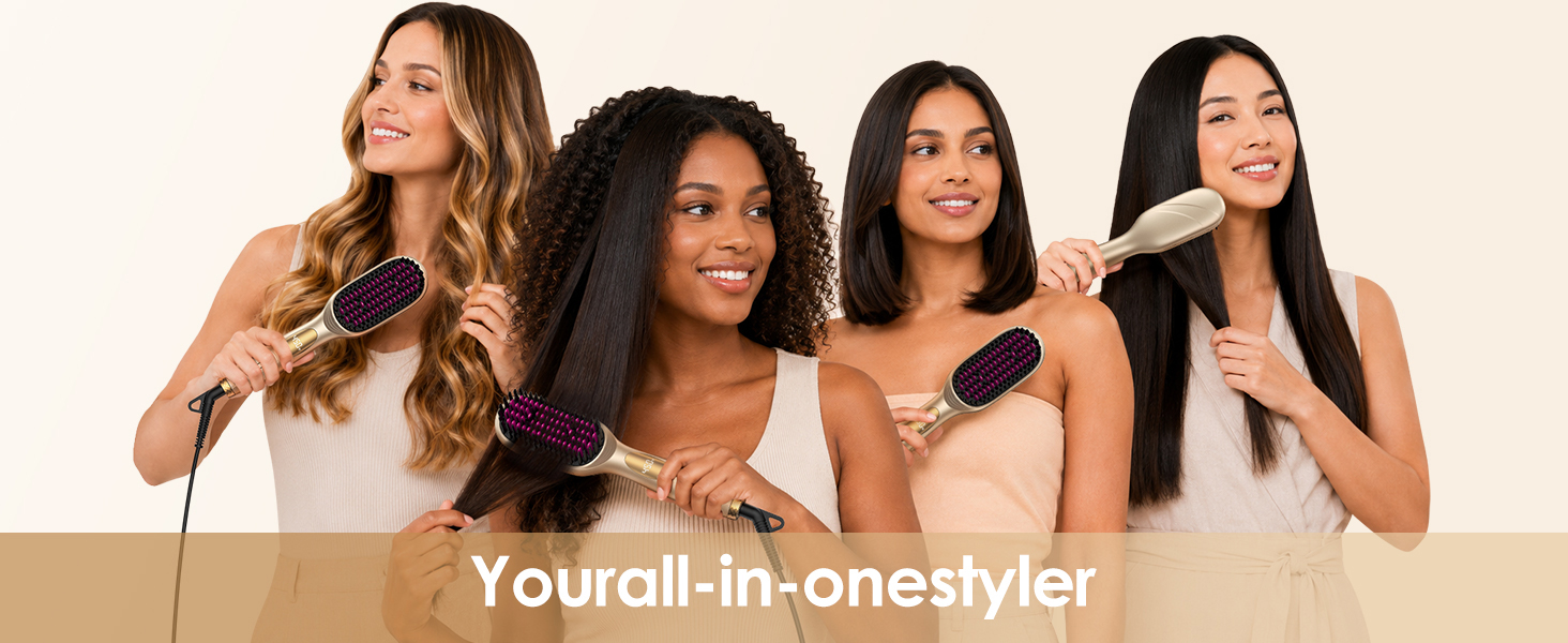 hair straightening brush for women