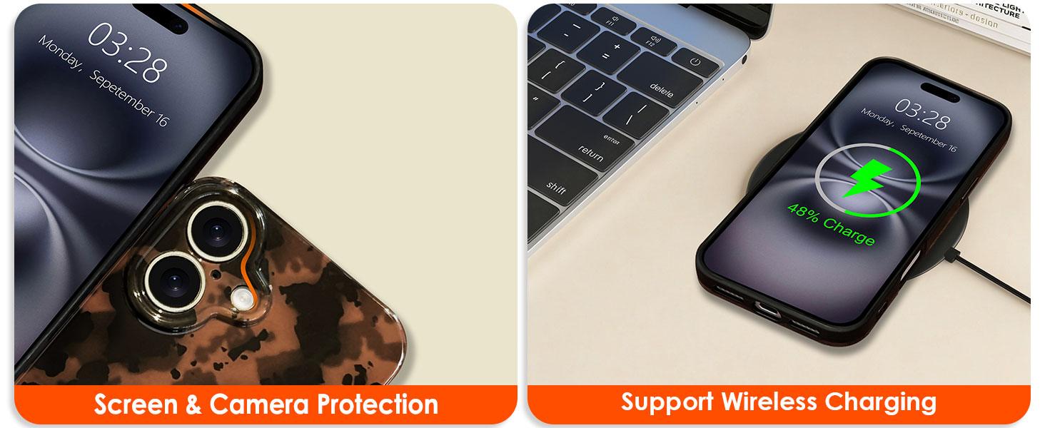 Screen & Camera Protection and Support Wireless Charging