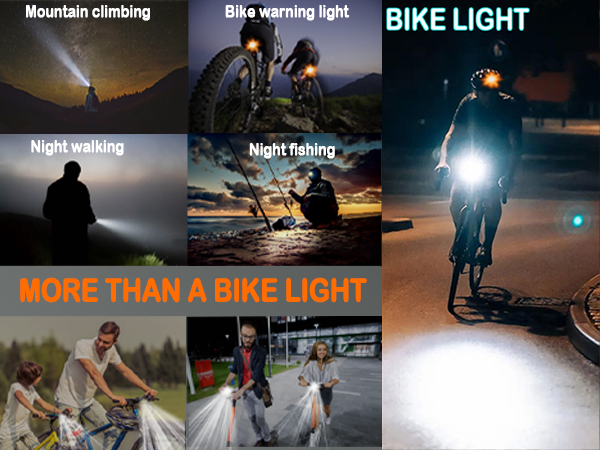 Bike light with LCD battery display 8000 Lumens bike light with High + Low Beam Design