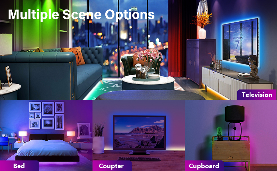 75 inch tv led light strip
