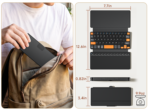 mini wireless keyboard with touchpad