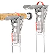 AMGSH 2 Pack Automatic Spring Fishing Rod Holders, Upgraded Stainless Steel Rod Stand with Double...
