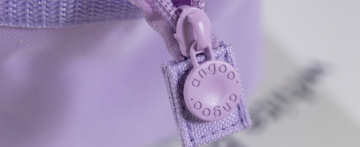Classic round zipper pull is easy to grip