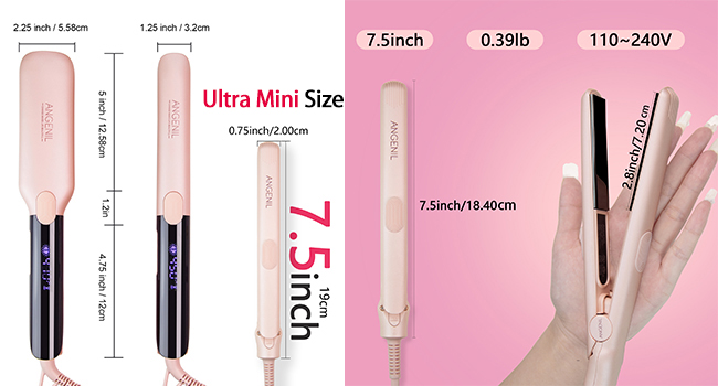 ultra mini small flat iron
