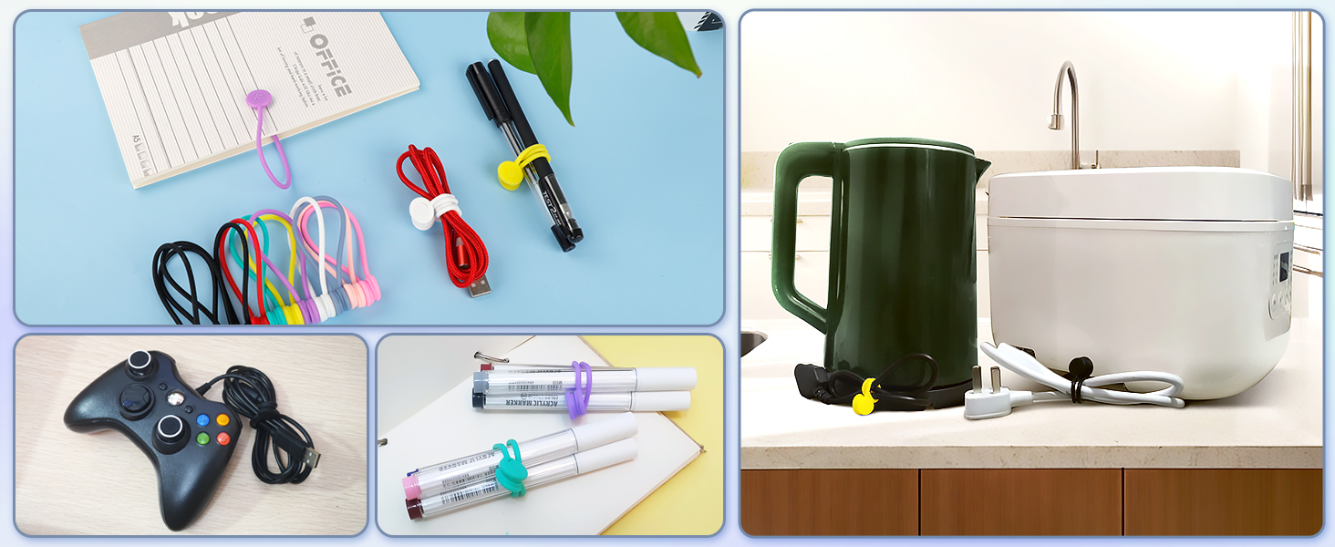 Magnetic Silicone Cable Ties