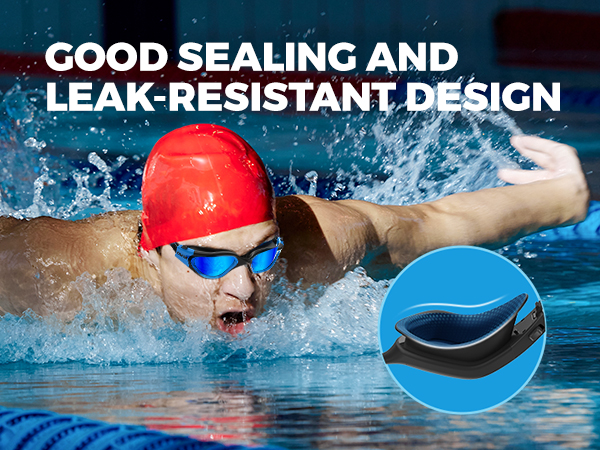 Polarized swim goggles