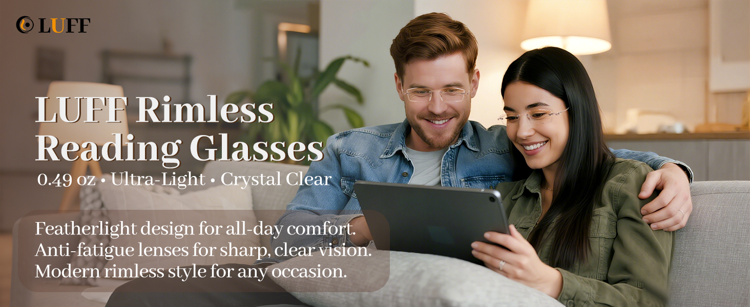 reading glasses 3.0, reading glasses women, rimless reading glasses, 1.5 reading glasses women