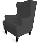 Easy-Going Stretch Wingback Chair Sofa Slipcover 1-Piece Sofa Cover Furniture Protector Couch Sof...