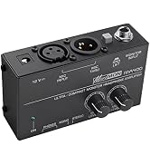 LiNKFOR MA400 Headphone Amplifier for XLR Microphone & Audio Signal with Volume Controls, 6.35mm ...