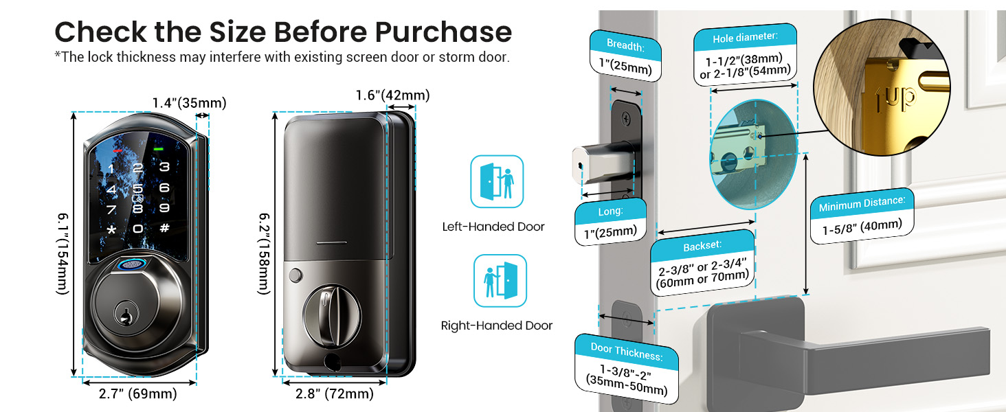 exterior door lock set with deadbolt