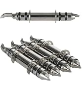 AUTOSOLO Wheel Alignment Tool Locator Pins in 137mm Dually and Wide-Offset Length, 4-Piece Revers...