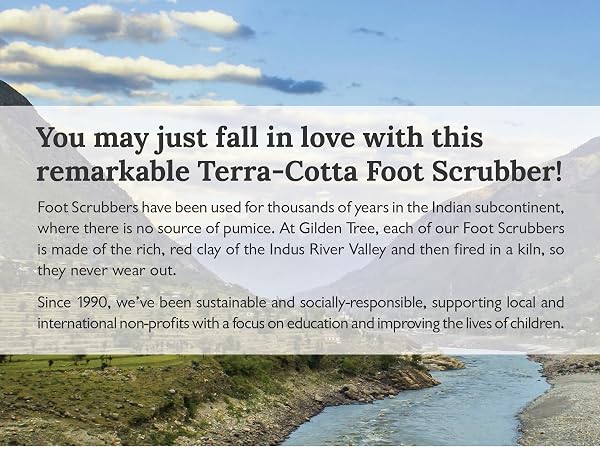You may just fall in love with Gilden Tree's remarkable Terra-Cotta Foot Scrubber