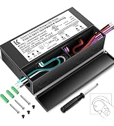 12V 100W Dimmable LED Driver, 5-in-1 Triac/ELV/MLV/0-10V/1-10V/PWM/V-R Dimming AC to DC Power Sup...