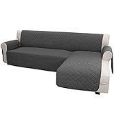 Easy-Going Sofa Slipcover L Shape Sofa Cover Sectional Couch Cover Chaise Slip Cover Reversible S...