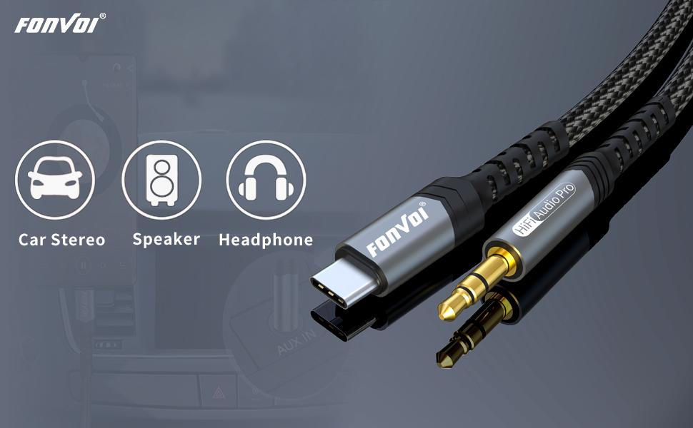 USB C AUX Cord