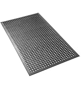 GRIDMANN Commercial Restaurant Floor Mat, 36" x 60" Ramp Mat, Anti-Fatigue, Non-Slip and Grease R...