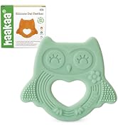 haakaa Silicone Owl Teether,Food-Grade Smiling Teething Toy for Infants, Soft Chew Toys for Babie...
