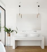Frameless Wall Mirror with Polished Edge, 30x36 inch