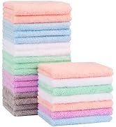 Orighty Baby Washcloths 24-Pack(7''x9''), Microfiber Coral Fleece Baby Towels, Super Soft and Abs...