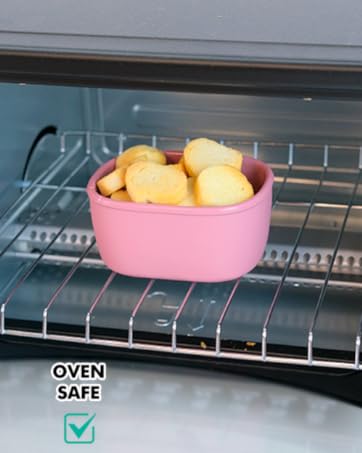 Silicone Food Storage Containers Set of 3 Lunch Box BentoDishwasher Microwave Oven Freezer Safe