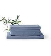 Luxe Linen Premium Queen Size Bamboo Viscose Sheet Set Luxuriously Soft & Cooling Fitted Sheet & ...