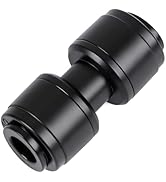 Copadri Quick Connect 1/4" Drip Irrigation Coupling Fitting: 32 Pieces Push to Fit Drip Line Coup...