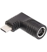 SinLoon 65W PD DC 7.9mm x 0.9mm Female (7.9mm x 5.5mm) Input to USB Type C Male Power Charging Ad...