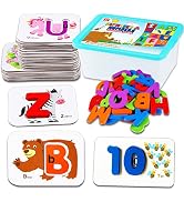 CozyBomB Homeschool Kindergarten Frog Scale Cards Balance Board Game - Preschool Math Learning S...