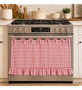 Linkrose Handmade Oven Skirt Curtain for Kitchen Decor, Heat-Resistant for Stove Kitchen Decor wi...