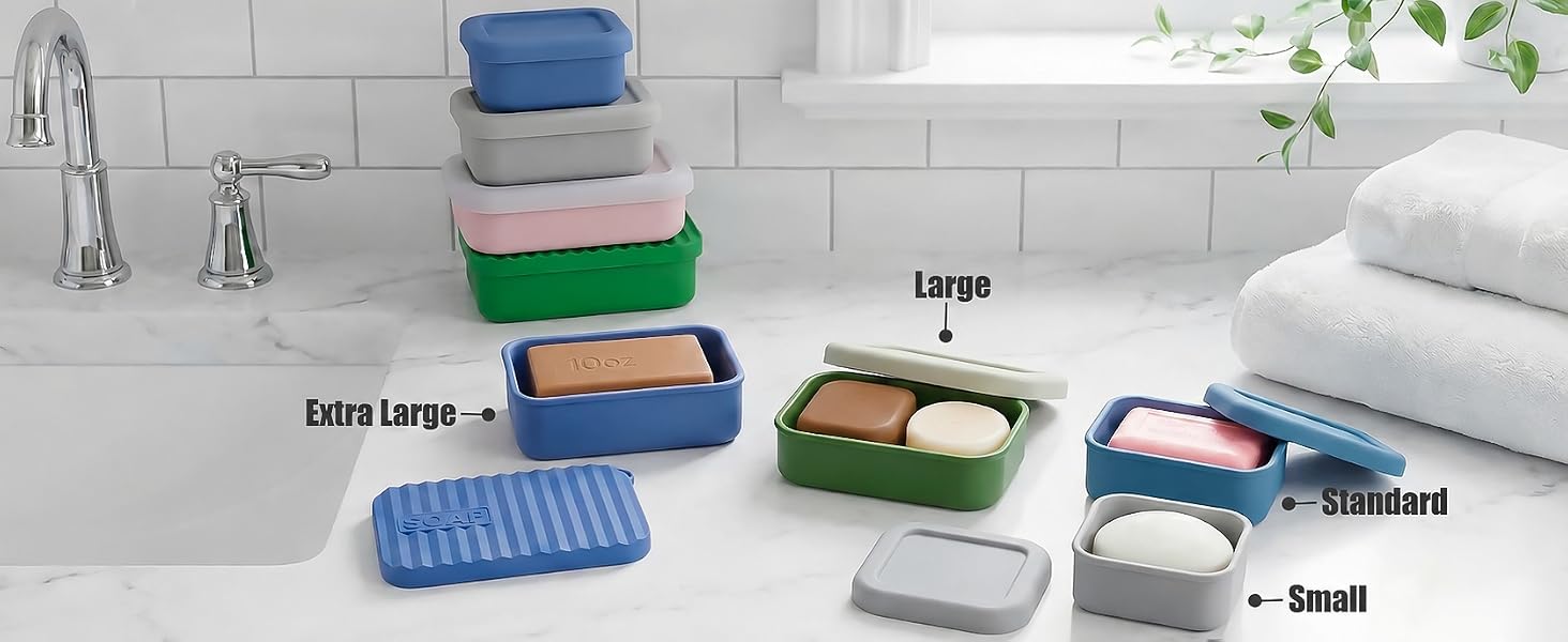 4 Silicone Soap Case