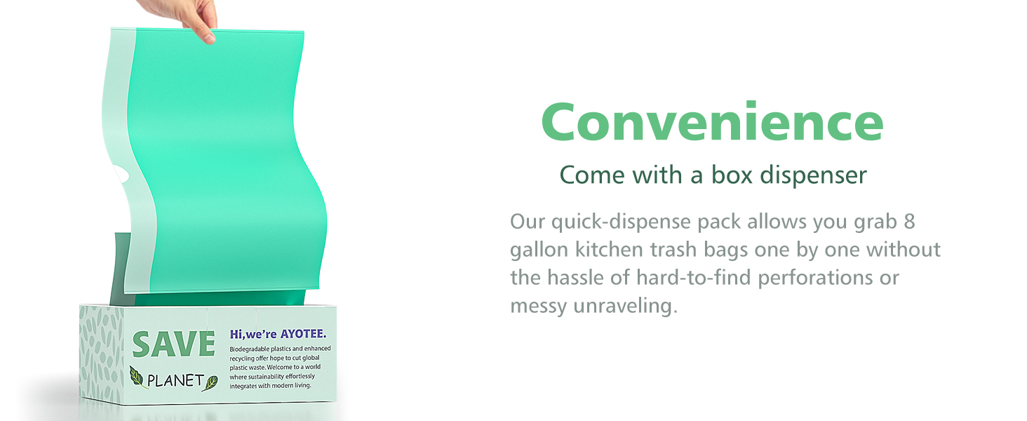 6 gallon trash bags