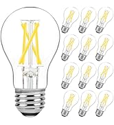 Brightever Dimmable E26 LED Edison Bulbs 60 Watt Equivalent, 6W A15 Vintage LED Light Bulb 5000K ...