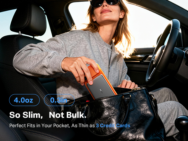 Slim Magnetic Charger,Travel Essential,Lightweight for Car; Flights,Compact Size,Easy Portability.