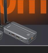 Wireless HDMI Transmitter and Receiver,1080P60fps Wireless HDMI Extender 1000FT with IR, 9 Channe...