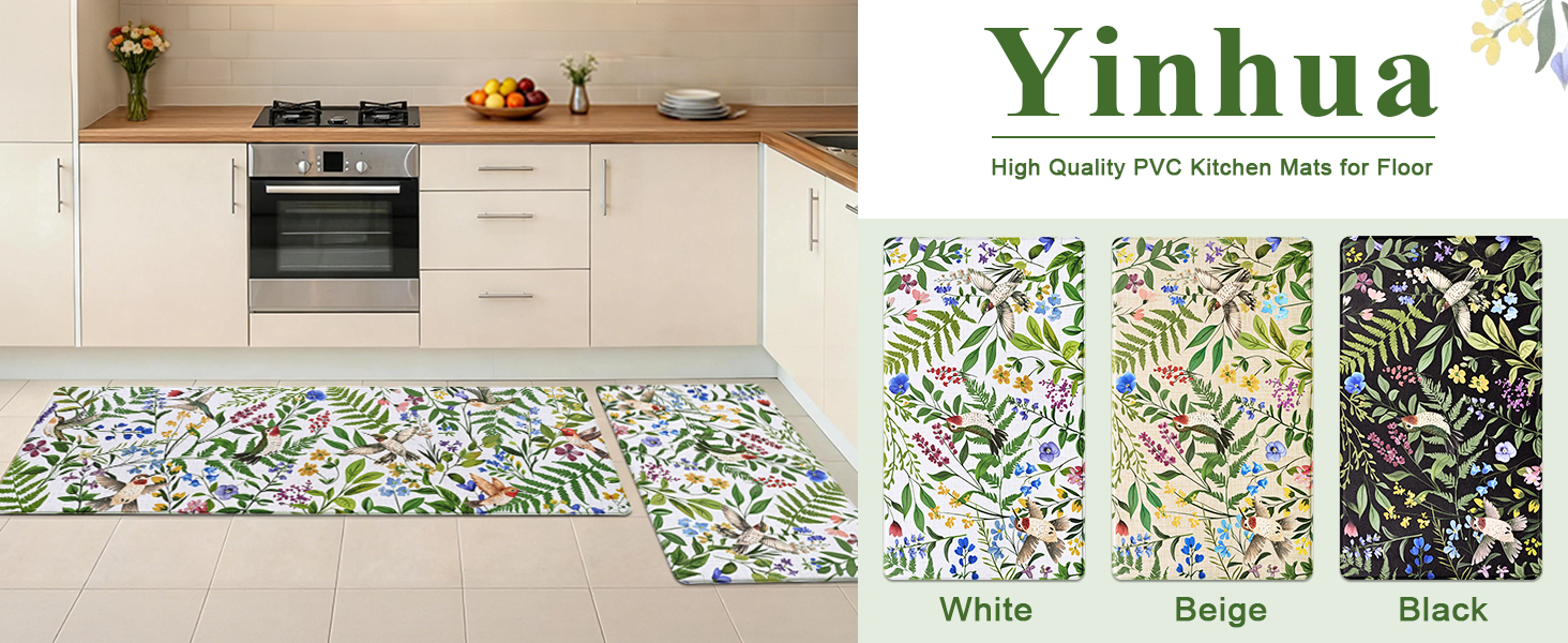 floral kitchen rug sets of 2