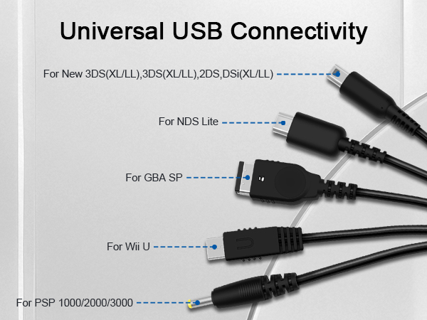 5 in 1 USB Charger Cable